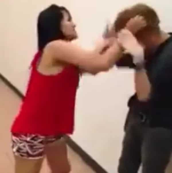 Looks like this girl is really angry at him!