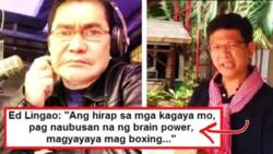 Journalist Ed Lingao fired back against Erwin Tulfo! He also accepted Tulfo's fist fight challenge: 'Ano ito, pakapalan lang ng mukha?'
