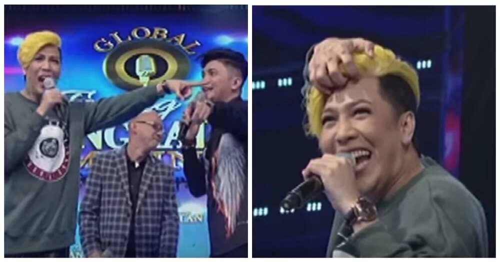 Vice Ganda almost takes off his yellow hair on "It's Showtime"