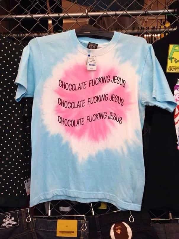 Hilarious English statements find their way on clothing