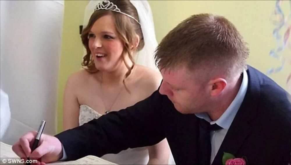 Couple grants terminally ill son’s wish by getting married in his hospital room