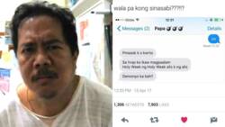 This Pinoy dad wins the Internet for his grumpy but funny responses to his son