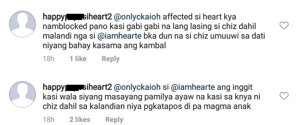 Heart Evangelista reacts to netizen who bashed her relationship with husband Senator Chiz Escudero