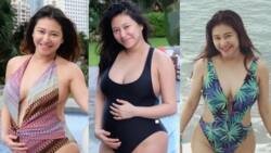 Pregnant Rufa Mae Quinto Magallanes looks naturally beautiful in a black bikini