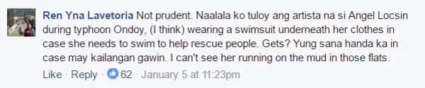 Angel Locsin was commended for practicality unlike the Vice President. (Photo credit: Facebook)