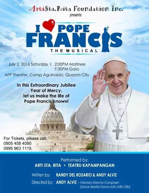 Pope Francis musical comes back on stage