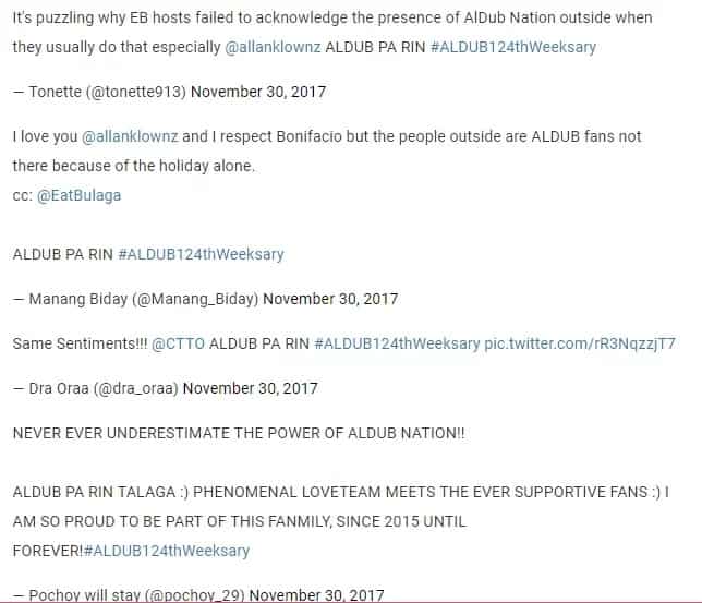 "AlDub pa rin. Walang iwanan." AlDub fans show their support for Alden Richards and Maine Mendoza