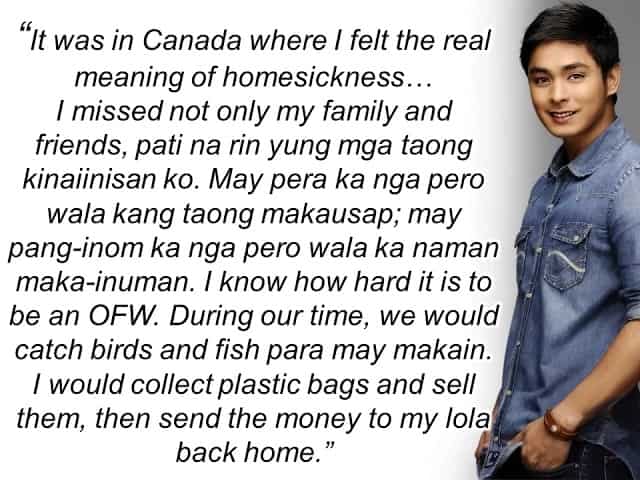 Coco Martin reveals hardships he underwent in Canada
