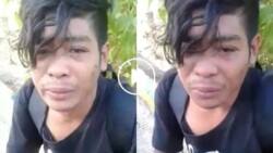This man bursts out into tears while walking from Baler to his home in Benguet as his employer did not give his salary