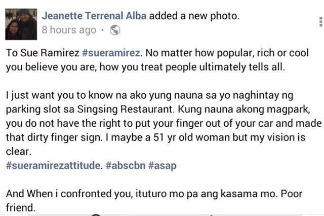 Nagsorry naman siya! Sue Ramirez apoloogizes to the netizen for 'flipping' her middle finger