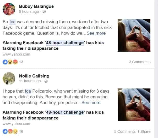 Nag "48 hour challenge" nga ba? Netizens speculate about Ica Policarpio's disappearance