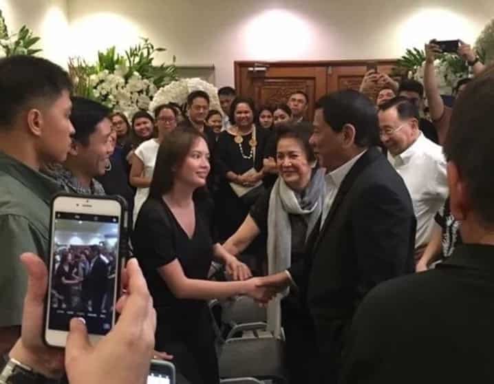 Ellen Adarna & John Lloyd Cruz’s meeting with President Duterte at wake of family friend goes viral