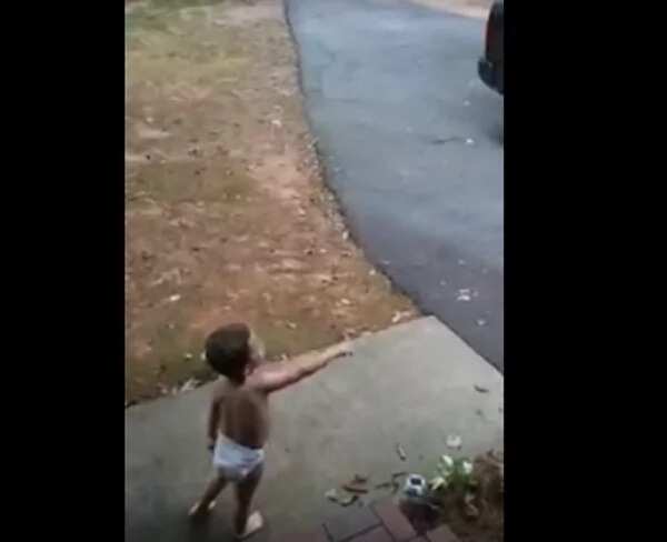 Little boy keeps insisting that he loves his father very, very much