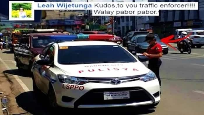 No one's above the law! This traffic enforcer in Iligan City went viral after issuing a ticket to a policeman for illegally parking on the highway