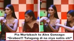 Walang silicone, totoo ang mga yan! Pia Wurtzbach's hilarious reaction after Alex Gonzaga intentionally pokes her huge 'panghinaharap' goes viral