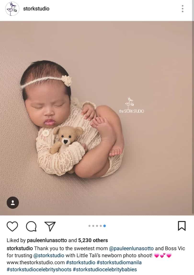 Adorable! Baby Talitha Sotto's first photoshoot makes netizens gush over her cuteness
