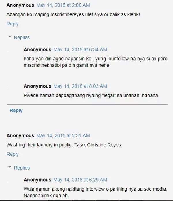 Cristine Reyes inunfollow diumano ang asawang si Ali Khatibi