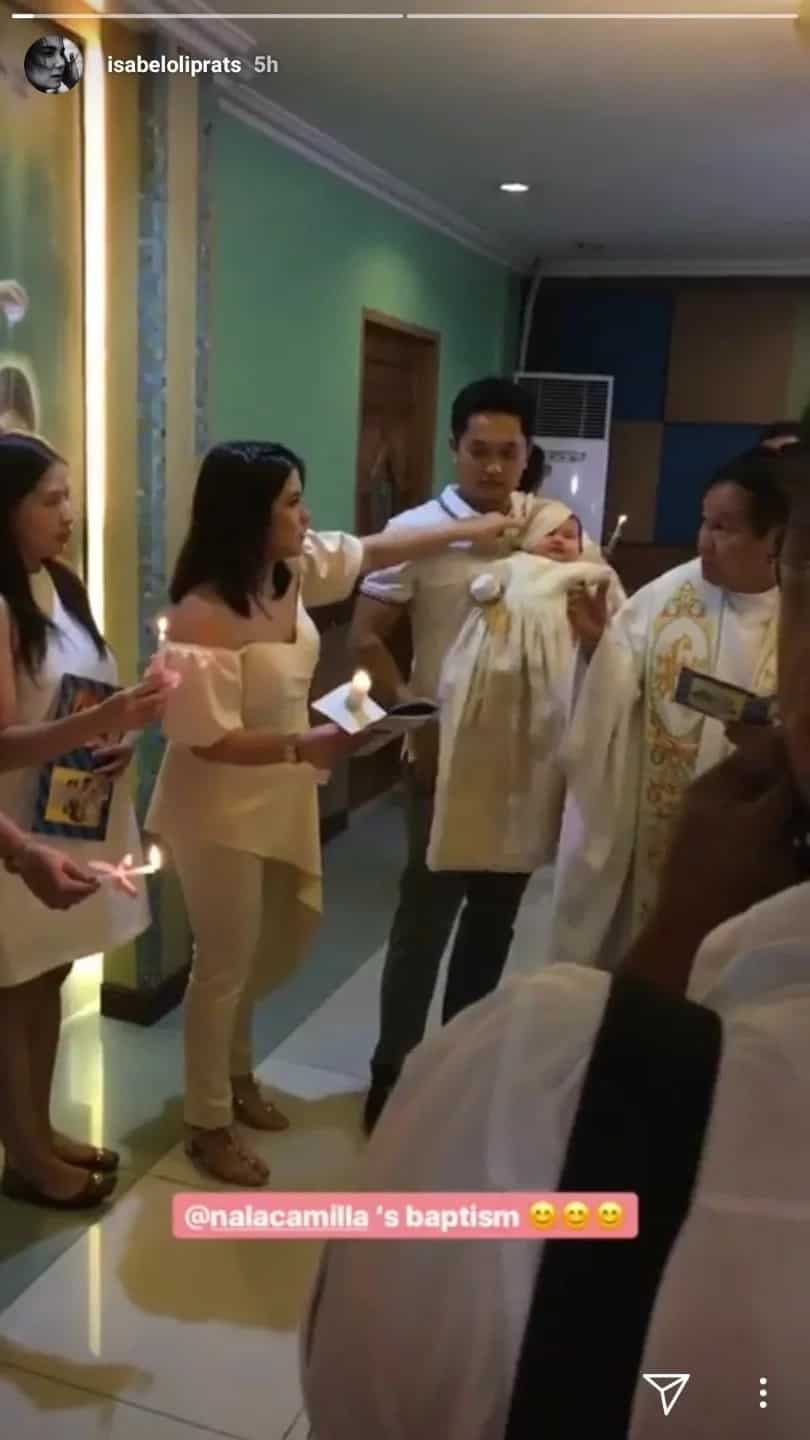 Super cute baby girl of Camille Prats and John Yambao gets baptized in Catholic Church