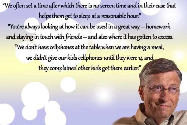 No cellphones at the dining table! Bill Gates limits his children's use of technology