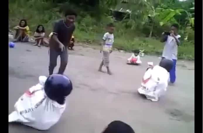 Modern sack race viral video laughed netizens’ heart out