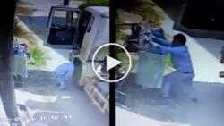 Bastos na driver! Perverted truck driver steals girl’s underwear by pretending to have flat tire