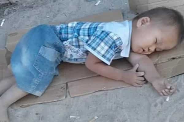 The story of a child from Kyrgyzstan sleeping on the street went viral