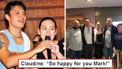 Balik-tambalan ang mag-jowa noon? Claudine Barretto and Mark Anthony Fernandez give fans kilig feels as the ex-lovers meet with Viva bosses