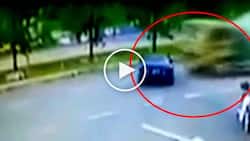 Notorious carnapper gets crushed by massive truck while trying to escape in stolen car