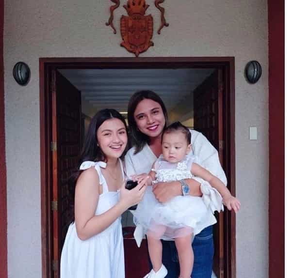 Photos of Karen Reyes & BF Sarkie Sarangay getting a baby baptized go viral