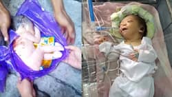 PHOTOS: Strangers in Valuenzela City rescue newborn BABY found in the TRASH