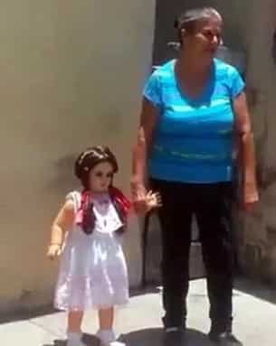 Bewitched doll only walks with no one else but its owner
