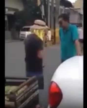 Car owner vs buko juice vendor in a social experiment