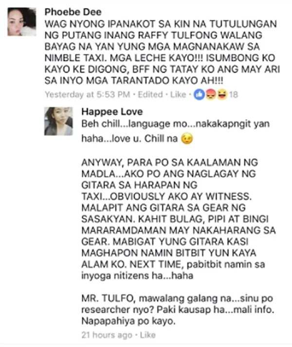 Maegan Aguilar cusses out Raffy Tulfo in light of her taxi theft allegations