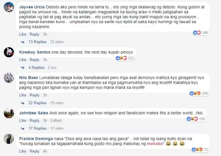 Wala nga bang mga disiplina? Black Nazarene devotees gatecrashed a catering event to get food and water