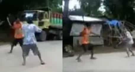 Real swordfight in Negros caught on video