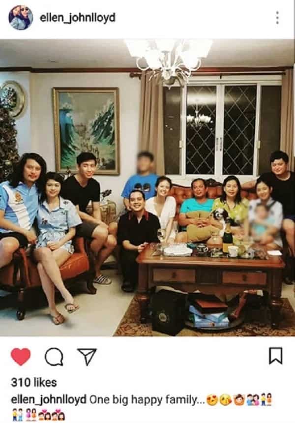 Kasama na ng family! John Lloyd Cruz joins Ellen Adarna's family portrait in Cebu
