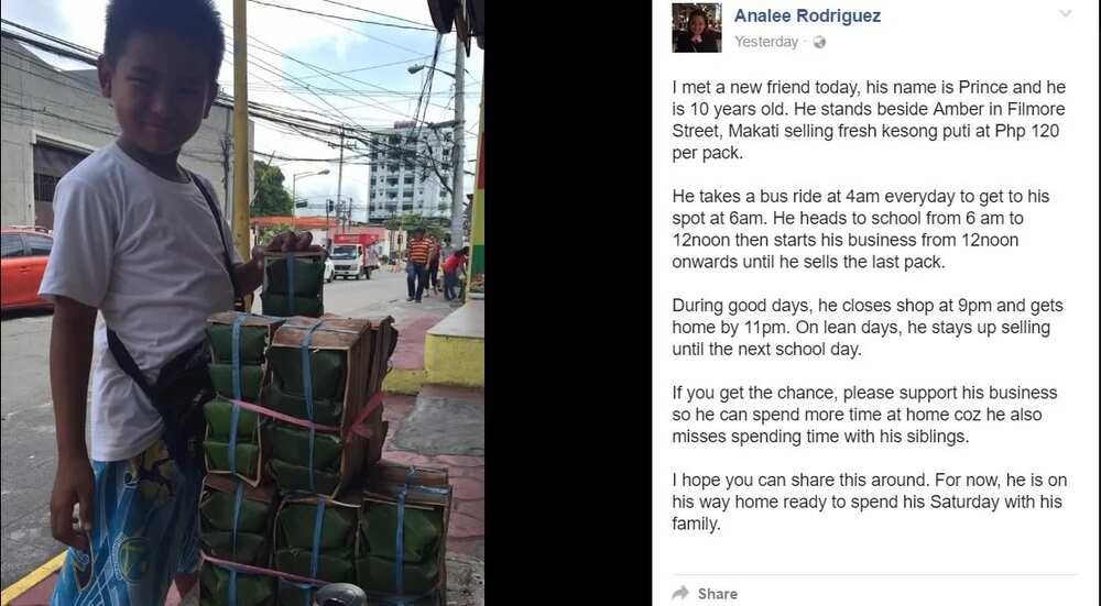 10-yr-old boy sells kesong puti to support family