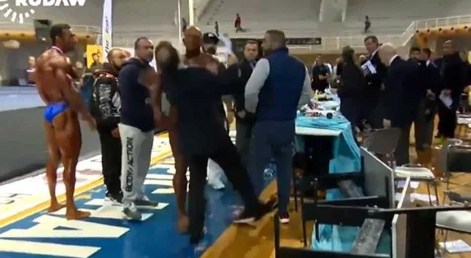 Greek Bodybuilder Goes Crazy From Steroids And Attacks A Judge Greek Bodybuilder Goes Crazy From Steroids And Attacks A Judge