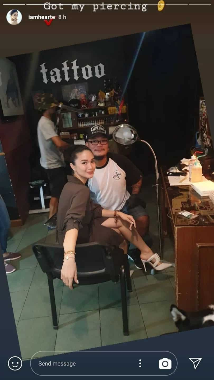 Cute! Heart Evangelista gets a little subtle tattoo on left wrist