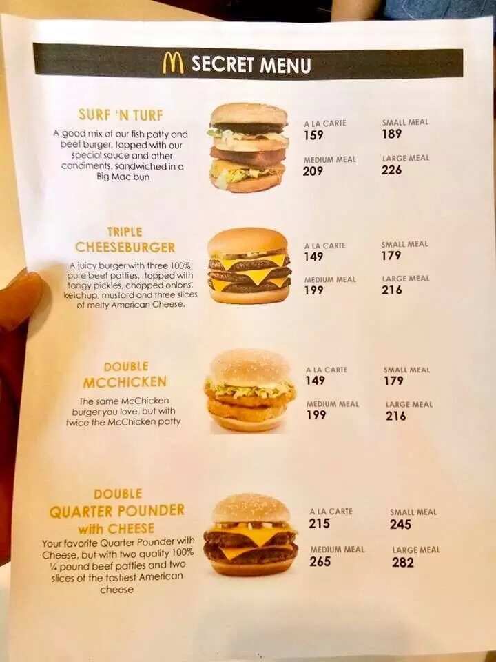 Netizen proves truthfulness behind secret menu of McDonalds