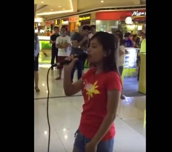Video featuring talented Pinay singing 'Chandelier' in public went viral