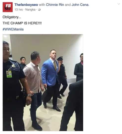 John Cena arrives in Manila for WWE Live 2016