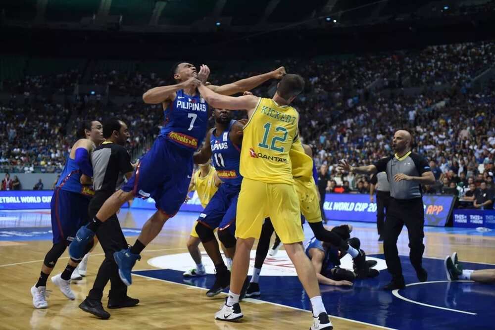 Head coach Chot Reyes defends Gilas Pilipinas after a brawl with Australia in the FIBA World Cup