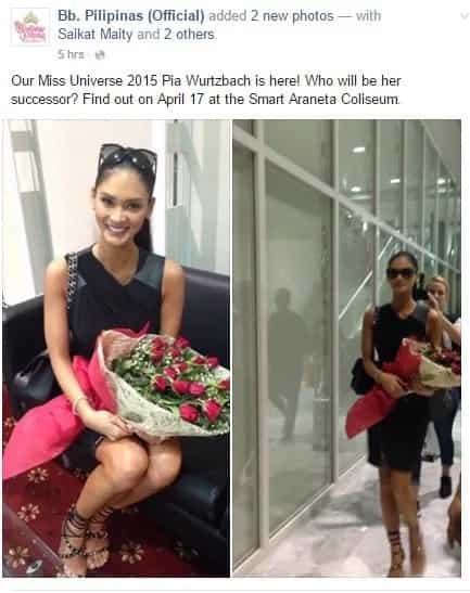 Pia Wurtzbach arrives home to crown possible Miss Universe successor