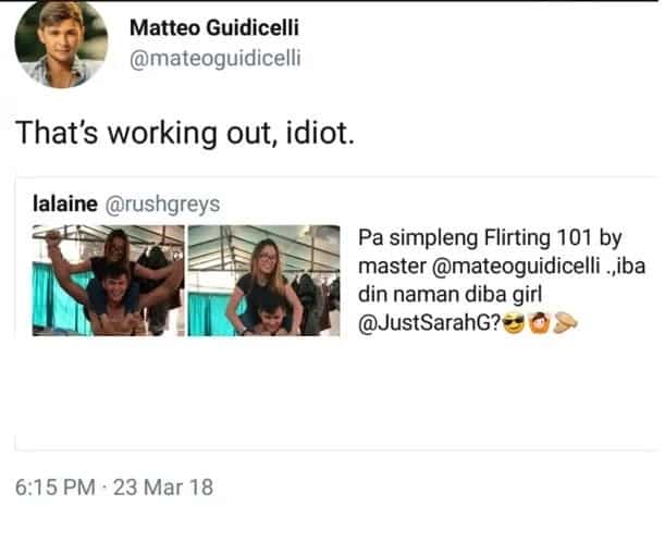 Pasimpleng nakipaglandian daw! Matteo Guidicelli fires back at bashers who accuses him of flirting with another girl