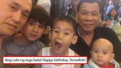 Happy family muna! Duterte attends grandson Stonefish's 1st birthday