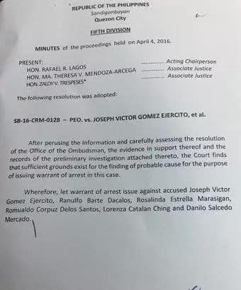 BREAKING: Sandiganbayan Issues Warrant Of Arrest For JV Ejercito
