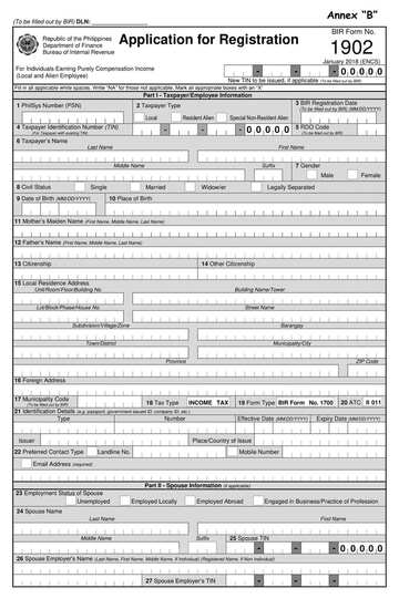 1902 form: what is it, how to get and fill up (2020) - KAMI.COM.PH