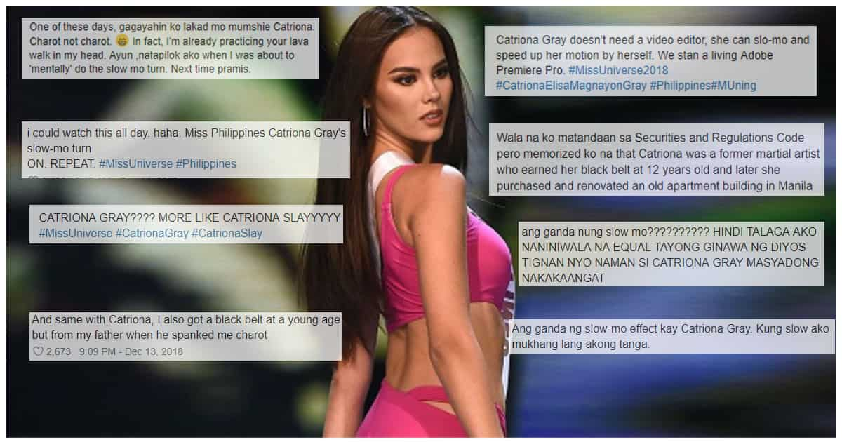 Pinoy Humor Catriona Gray S Slow Mo Turn Elicits Epic