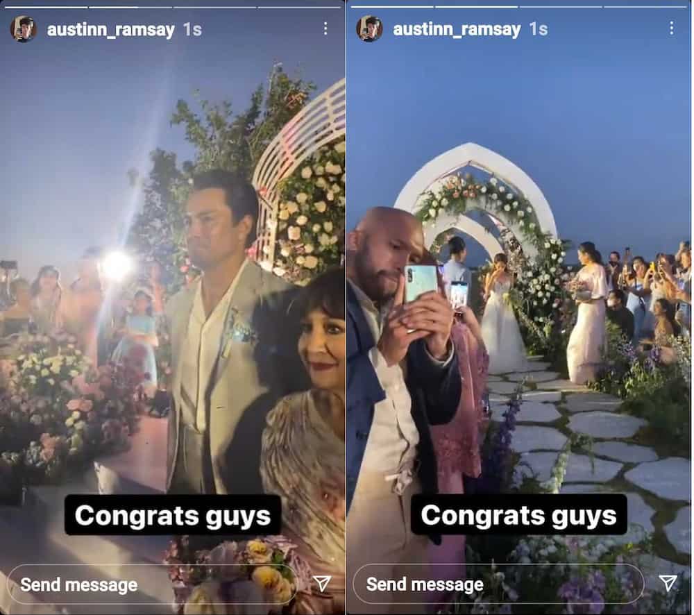 Austin Ramsay congratulates father Derek Ramsay, Ellen Adarna on their wedding